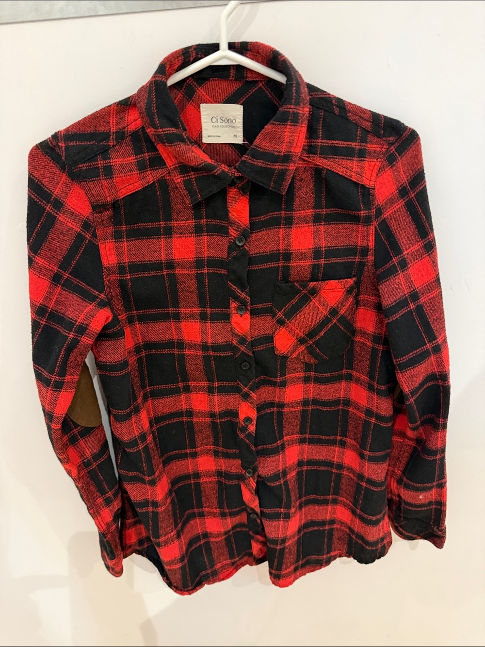 Ci Sono Plaid Button-Down Shirt - women’s size medium